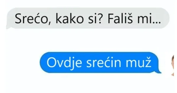 Ljubici poslal sporočilo, odgovoril pa mu je njen mož: kako se skušal izvleči?