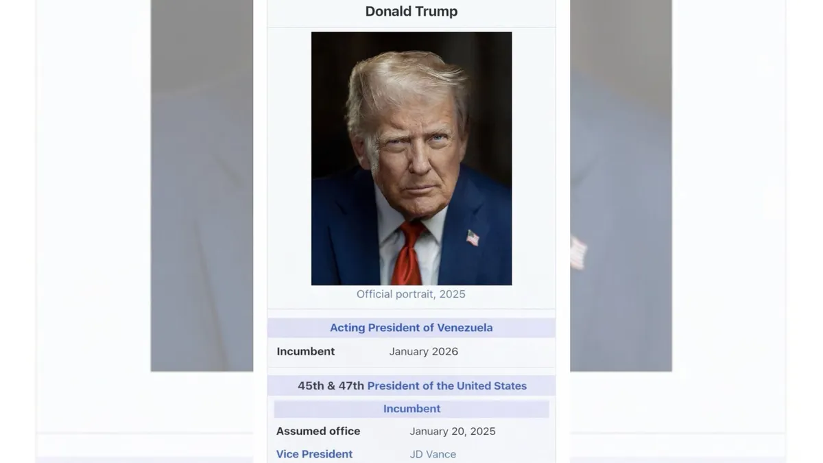 Donald Trump se je oklical za začasnega predsednika Venezuele