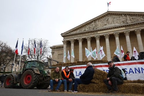 Kmečki protestniki v Parizu