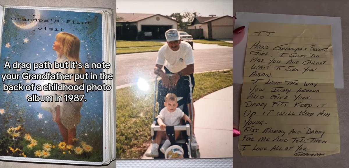 V starem albumu našla pismo pokojnega dedka, ganljivo sporočilo raznežilo splet