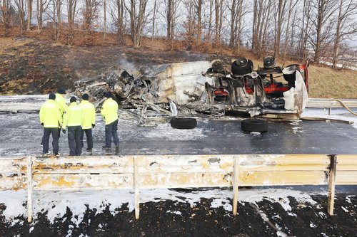 Prometna nesreča na štajerski avtocesti pri Slovenski Bistrici