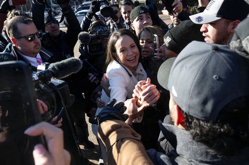 Maria Corina Machado v Washingtonu