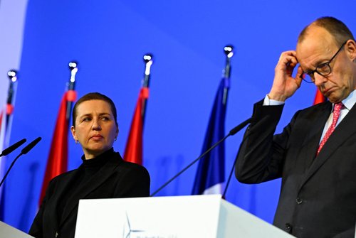 Mette Frederiksen in Friedrich Merz