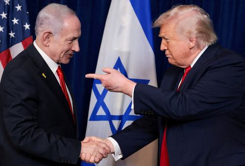 Benjamin Netanjahu in Donald Trump