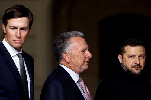 Jared Kushner, Steve Witkoff in Volodimir Zelenski