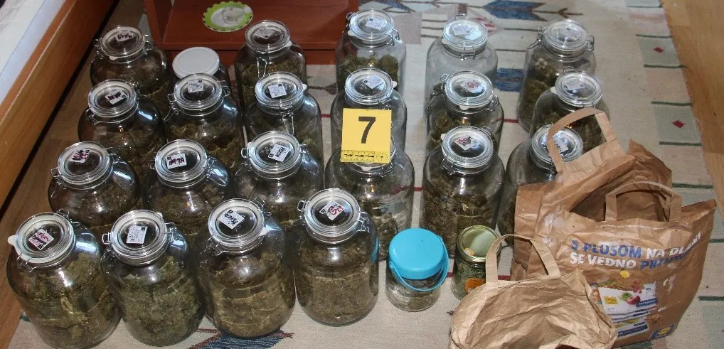 59-letniku zasegli deset kilogramov konoplje (FOTO)