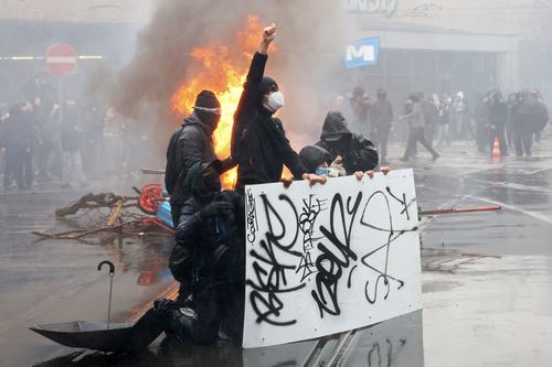 Protesti v Bruslju