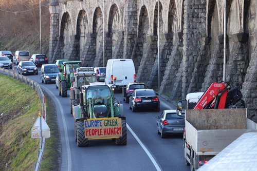 Protest kmetov, Kranj, protest