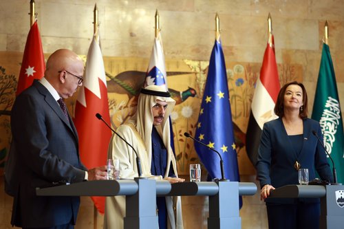 Zunanja ministrica Tanja Fajon s kolegi arabskih držav