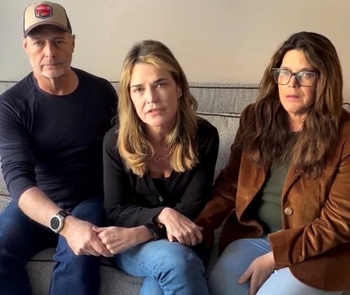 Savannah Guthrie z bratom Camronom in sestro Annie