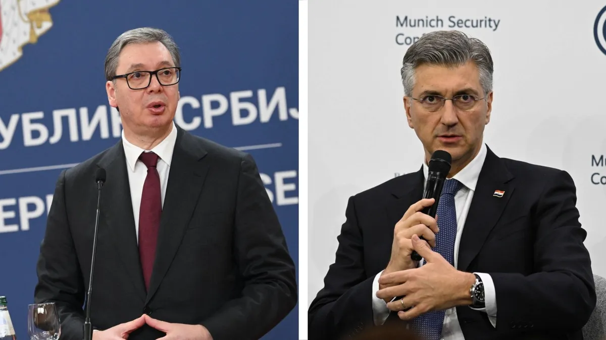 Plenković zagotovil, da sodelovanje s Tirano in Prištino ni usmerjeno proti Srbiji