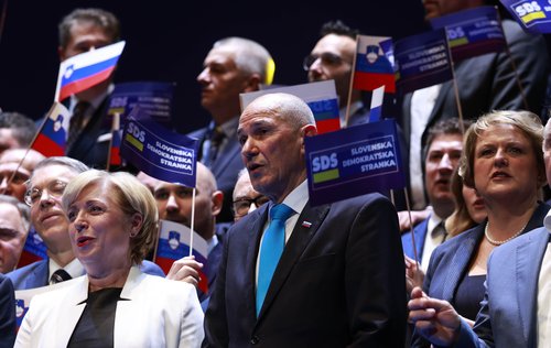 Janez Janša na predvolilni konvenciji SDS