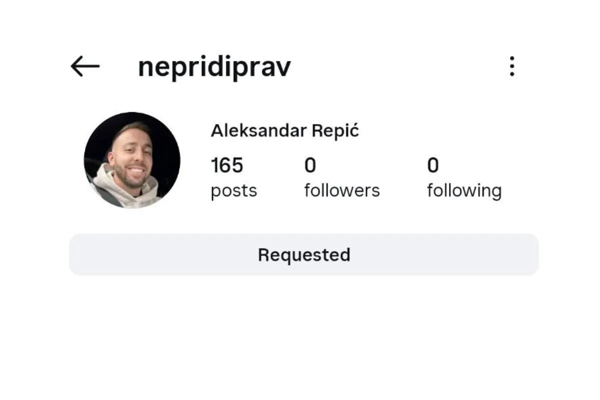 Vplivnež Aleksandar Repić ostal brez Instagram profila: "Temni oblaki so nad mano"