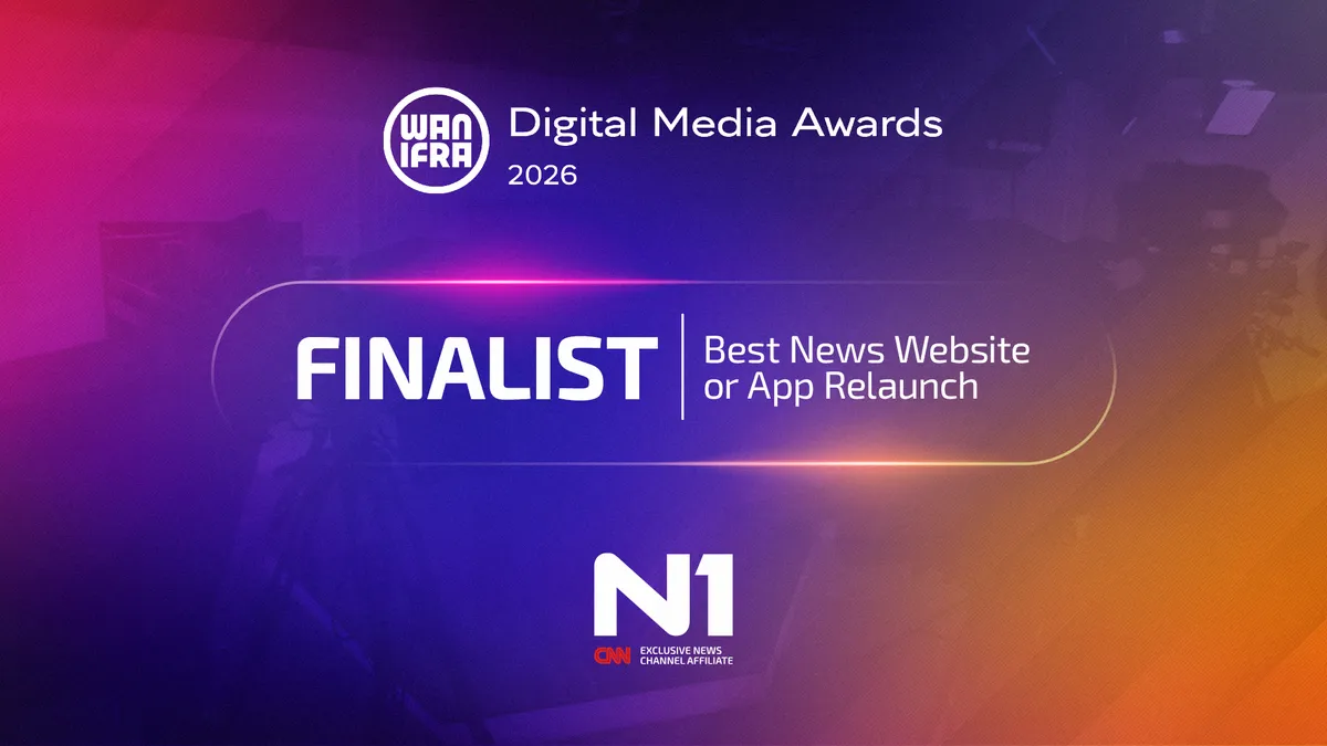 N1 v družbi najboljših: med finalisti globalnih nagrad WAN-IFRA Digital Media Awards