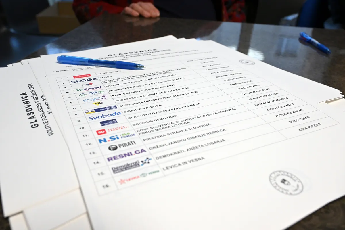 Danes še štetje glasovnic, ki bodo prispele po pošti iz Slovenije