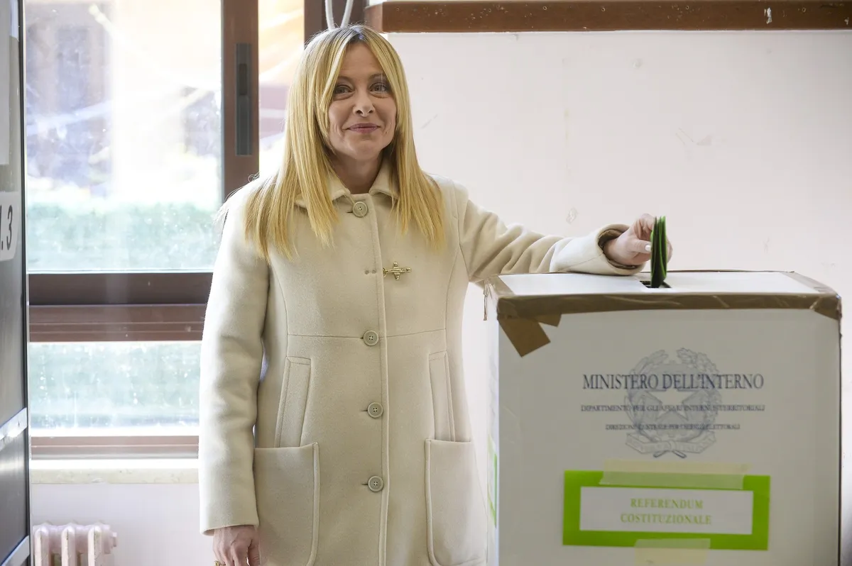 Giorgia Meloni po porazu na referendumu: Zamujena priložnost za modernizacijo države