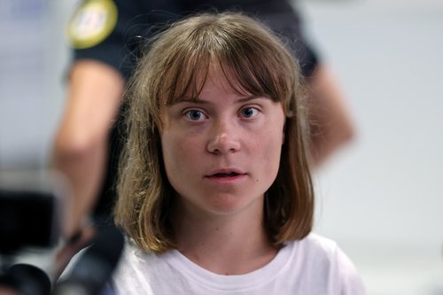 Greta Thunberg prispela v Pariz