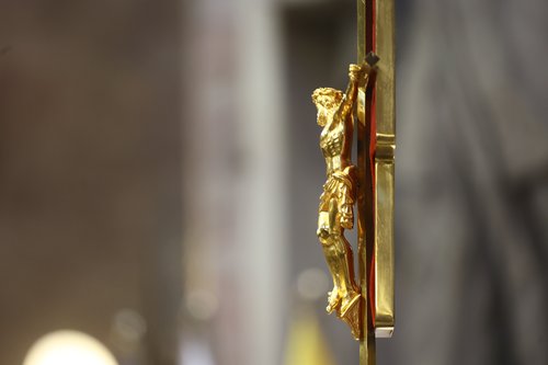 maša, cerkev, križ