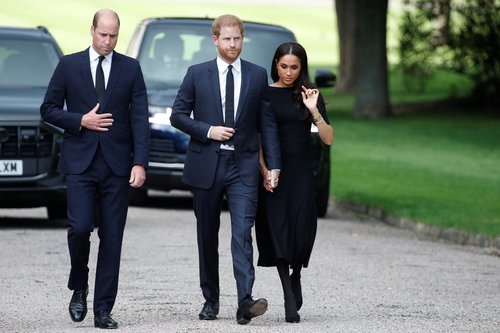 William, Harry in Meghan