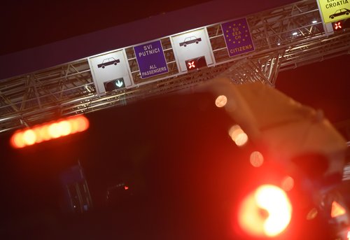 Mejni prehod Jelšane, meja, hrvaška