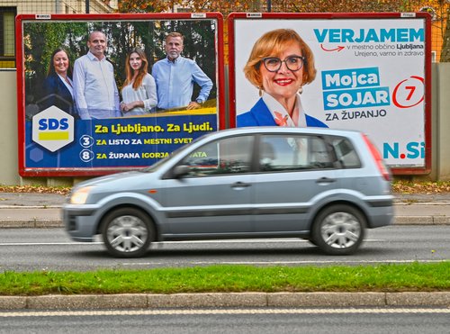 SDS, Nsi, Plakati predsednike in lokalne volitve plakatiranje