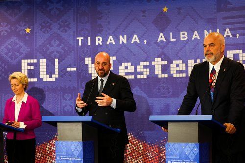 Charles Michel, Edi Rama, Ursula von der Leyen
