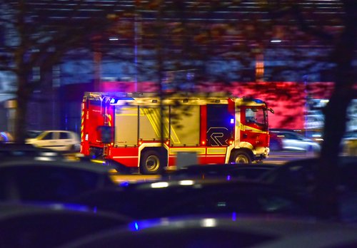 Gasilsko vozilo intervencija