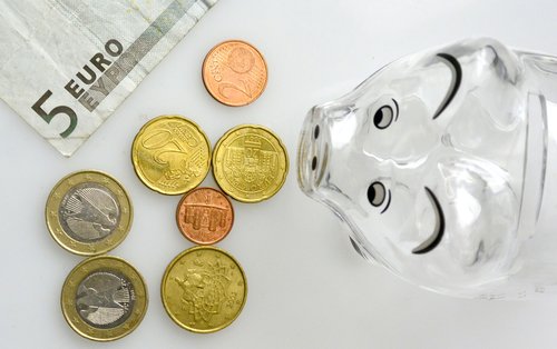 denar,evro,šparanje,šparovček,varčevanje,bankovci,denar,motiv