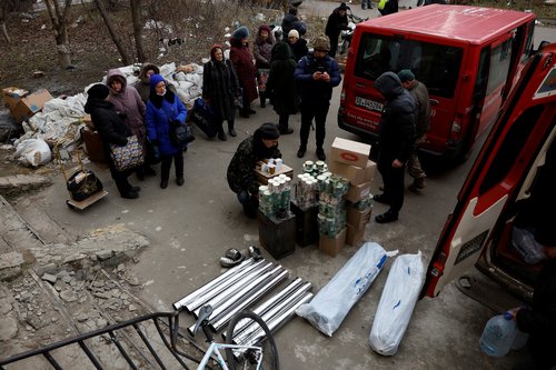 Ukrajina, pomoč. Bakmut, vojna