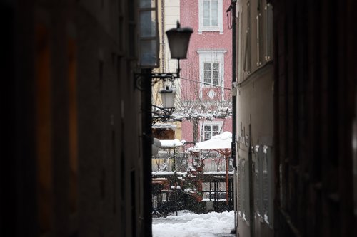 Zasnežena Ljubljana