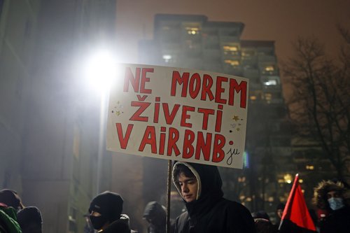 protest, Ljubljana, gentrifikacija, tovarna Rog