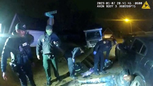 Video released by Memphis Police Department shows Memphis police officers beating motorist Tyre Nichols