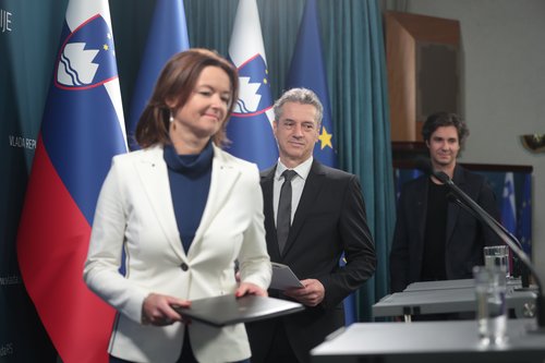 Robert Golob, Tanja Fajon, Luka Mesec