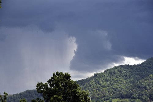 nevihta, ljubljanska kotlina