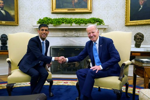 Rishi Sunak, Joe Biden