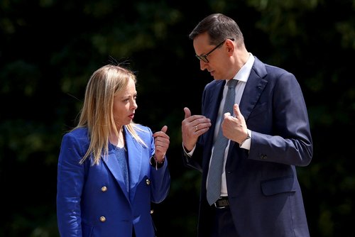 Giorgia Meloni, Mateusz Morawiecki