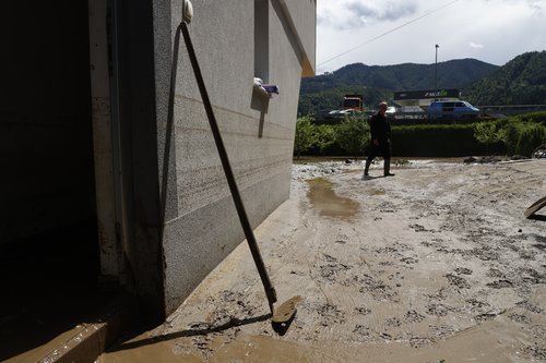 uničenje, poplava, mežica, koroška, sanacija