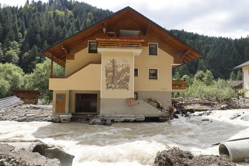 poplave, občina Luče, naselje Raduha, sanacija, Zgornja Savinjska dolina, neurje, reka, plaz