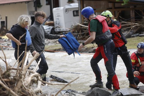 poplave, občina Luče, naselje Raduha, sanacija, Zgornja Savinjska dolina, neurje, reka, plaz