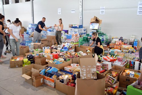 zbirni center, poplave, pomoč