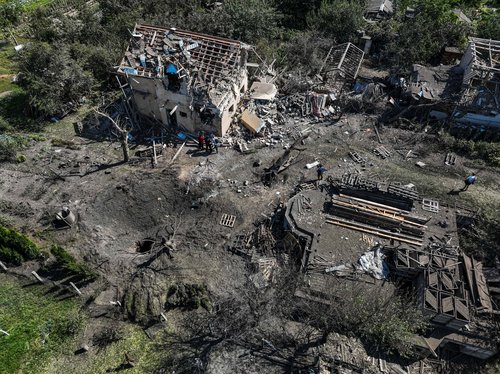 Posledice nedavnega napada na kijevsko regijo