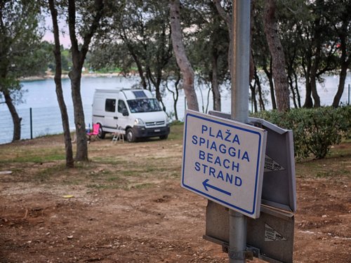 avtokamp, plaža, parcela, kampiranje