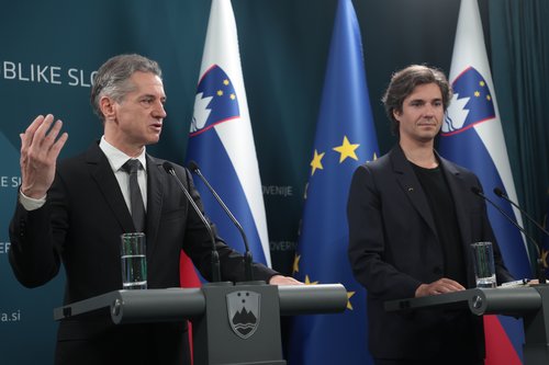 Robert Golob in Luka Mesec