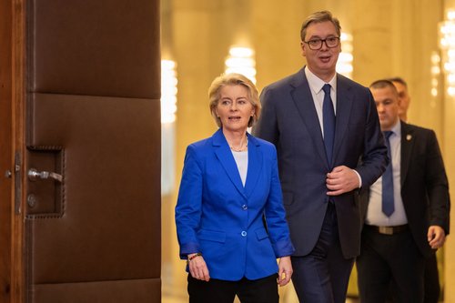 Ursula von der Leyen na obisku v Srbiji