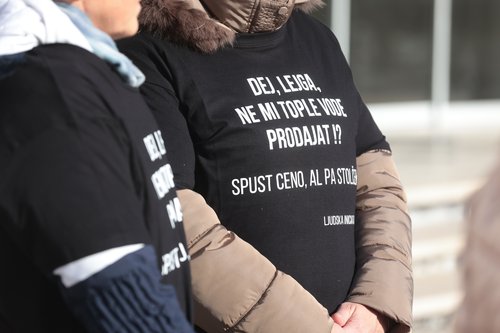 Protest proti visokim cenam komunalnih storitev, velenje, protest