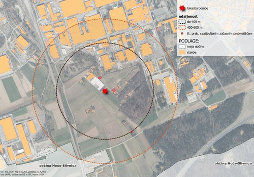 bomba, tezno, maribor, evakuacija
