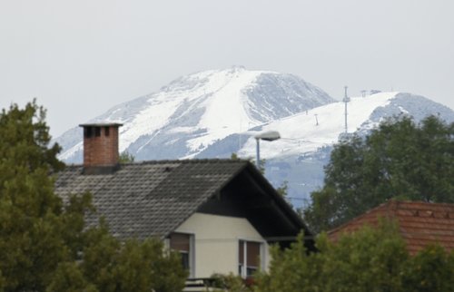 Hladna fronta narava sneg gore