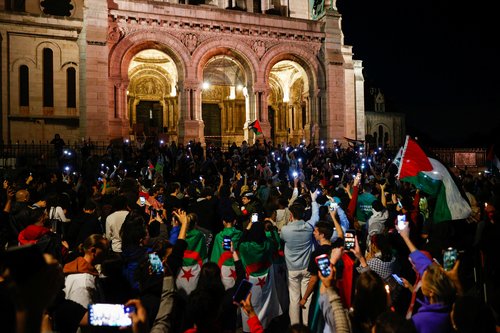 Protesti v podporo Palestini v Parizu