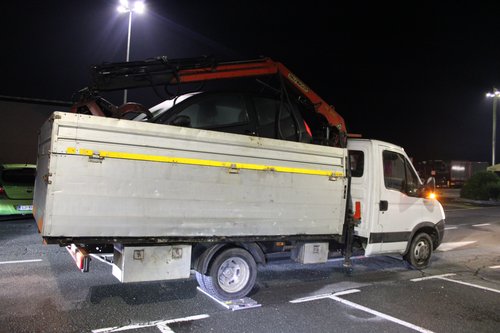 tovornjak preobložen neizpraven