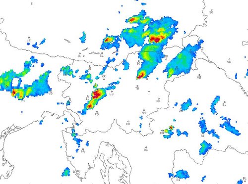 radarska slika padavin